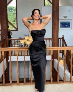 House of CB Adrienne Strapless Corset Maxi Dress Black Size S / Au 8  for rent on The Volte - image 4