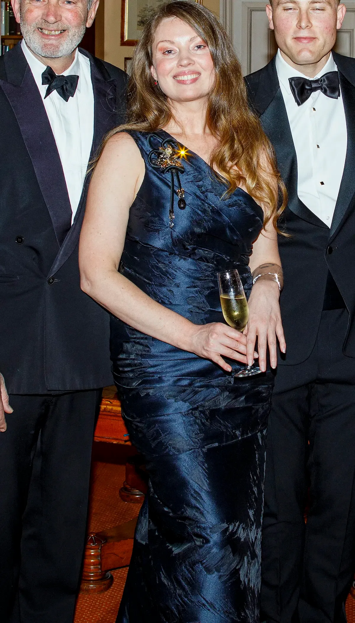 J. Mendel Paris Floor-Length Gown Navy Blue Size AU 12  for rent on The Volte - main image