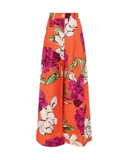 Aje Dazzling Floral Wide Leg Pant in Vivid Camellia Size XL / AU 14  for rent on The Volte - image 6