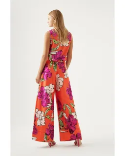 Aje Dazzling Floral Wide Leg Pant in Vivid Camellia Size XL / AU 14  for rent on The Volte - image 5