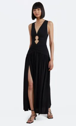 Bec & Bridge Lindsey V Maxi Dress Black Size 6 / XS for rent on The Volte - image 1