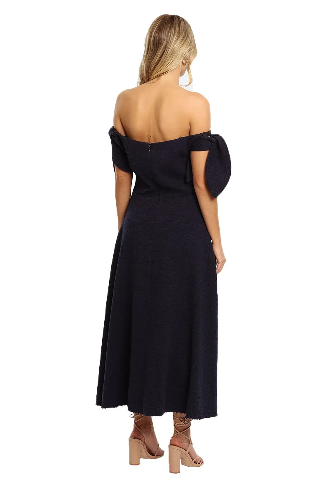 Camilla and Marc Bancroft Off Shoulder Dress Indigo Size 8  for rent on The Volte - main image