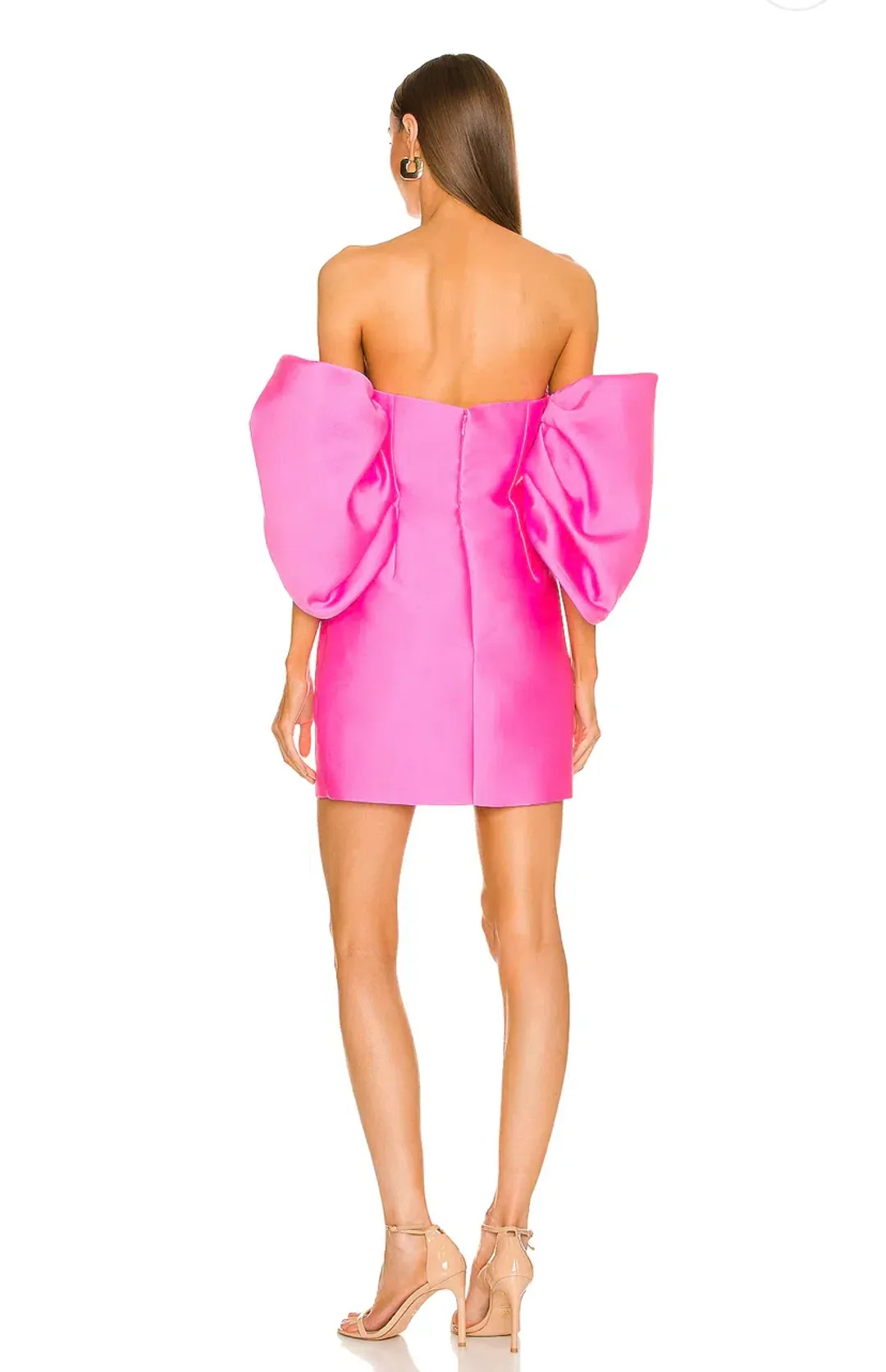 Solace London The Elina Mini Dress in Pink Size 6  for rent on The Volte - main image