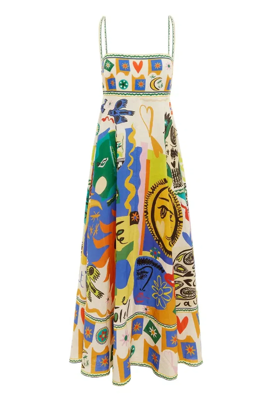 Alemais Soleil Maxi Sundress Multi Size 14 for rent on The Volte - main image