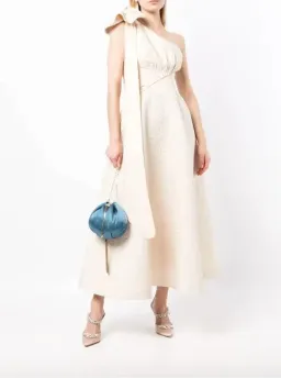 Rachel Gilbert Malea Midi Dress Stone Size AU 6 for rent on The Volte - image 1