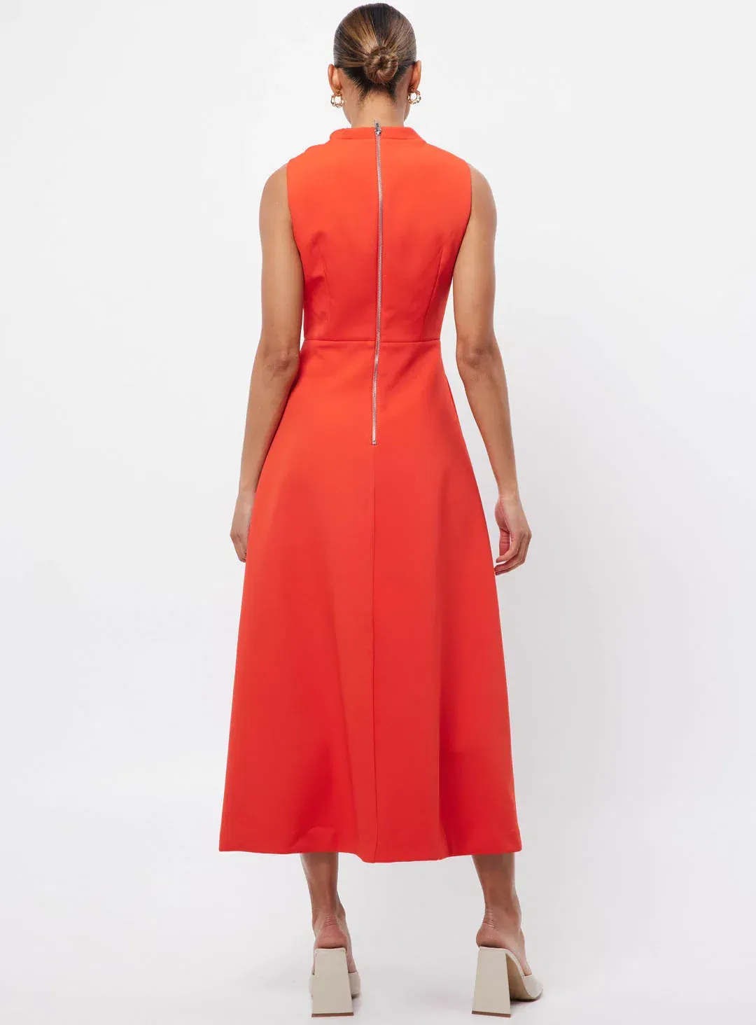 Mossman Cosmic Midi Dress Chili Size 8 for rent on The Volte - main image