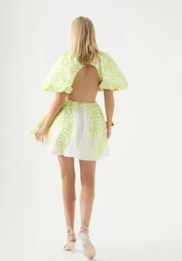 Aje Botanical Applique Mini Dress Green Size 6 for rent on The Volte - image 3