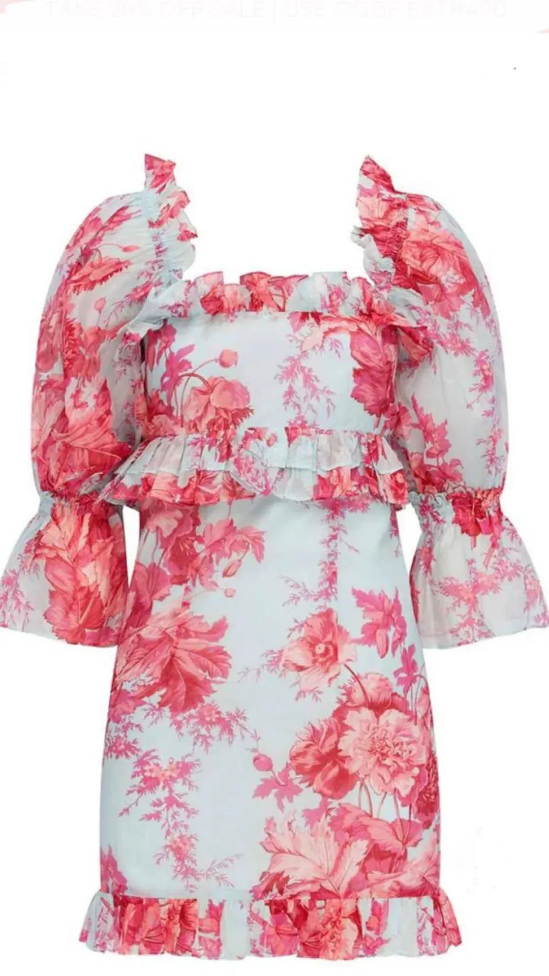 Alice McCall Flamingo Mini Dress Print Size 6 for rent on The Volte - main image