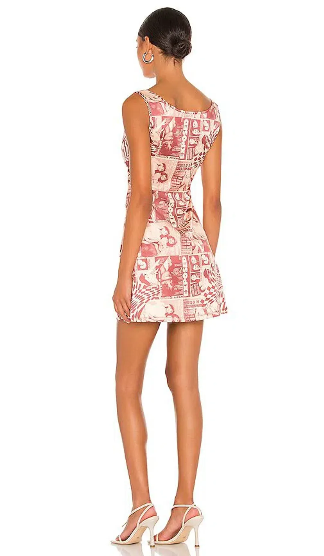 Miaou Wanted Ginger Mini Dress Print Size S/Au 8 for rent on The Volte - main image