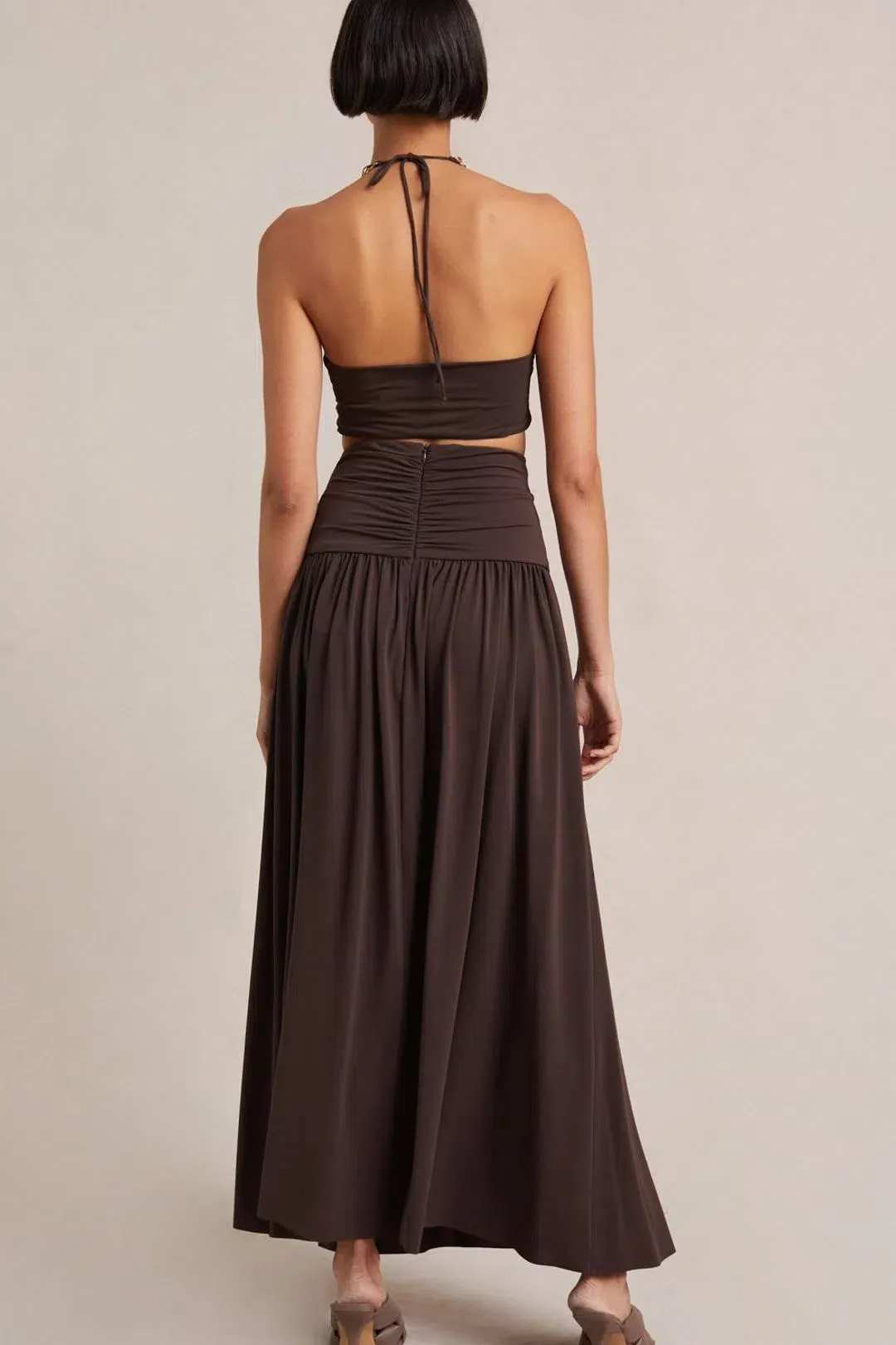 Bec & Bridge Joelene Top and Skirt Set in Cognac Size 8 for rent on The Volte - main image