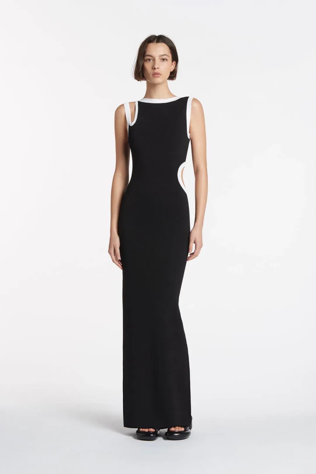 Sir the Label Evalina Cut Out Dress Black Size 1/Au 8 for rent on The Volte - main image