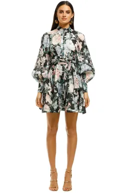 Zimmermann Verity Rouleau Short Dress Floral Size 0P/Au 6 for rent on The Volte - image 1