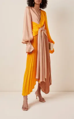 ACLER Empire Dress Pumpkin Orange/Brown Size 12  for rent on The Volte - image 1