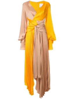 ACLER Empire Dress Pumpkin Orange/Brown Size 12  for rent on The Volte - image 2