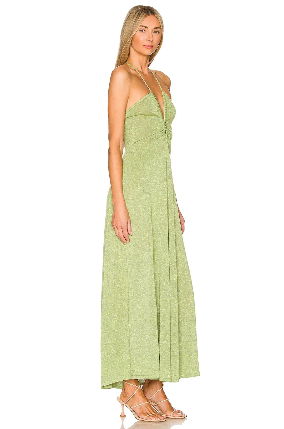 Bec & Bridge Indya Knit Maxi Dress Pistachio Green Size 6 for rent on The Volte - main image