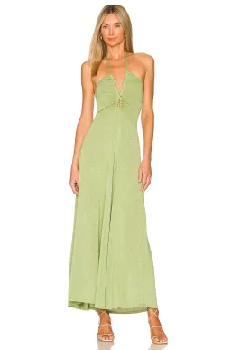 Bec & Bridge Indya Knit Maxi Dress Pistachio Green Size 6 for rent on The Volte - image 1