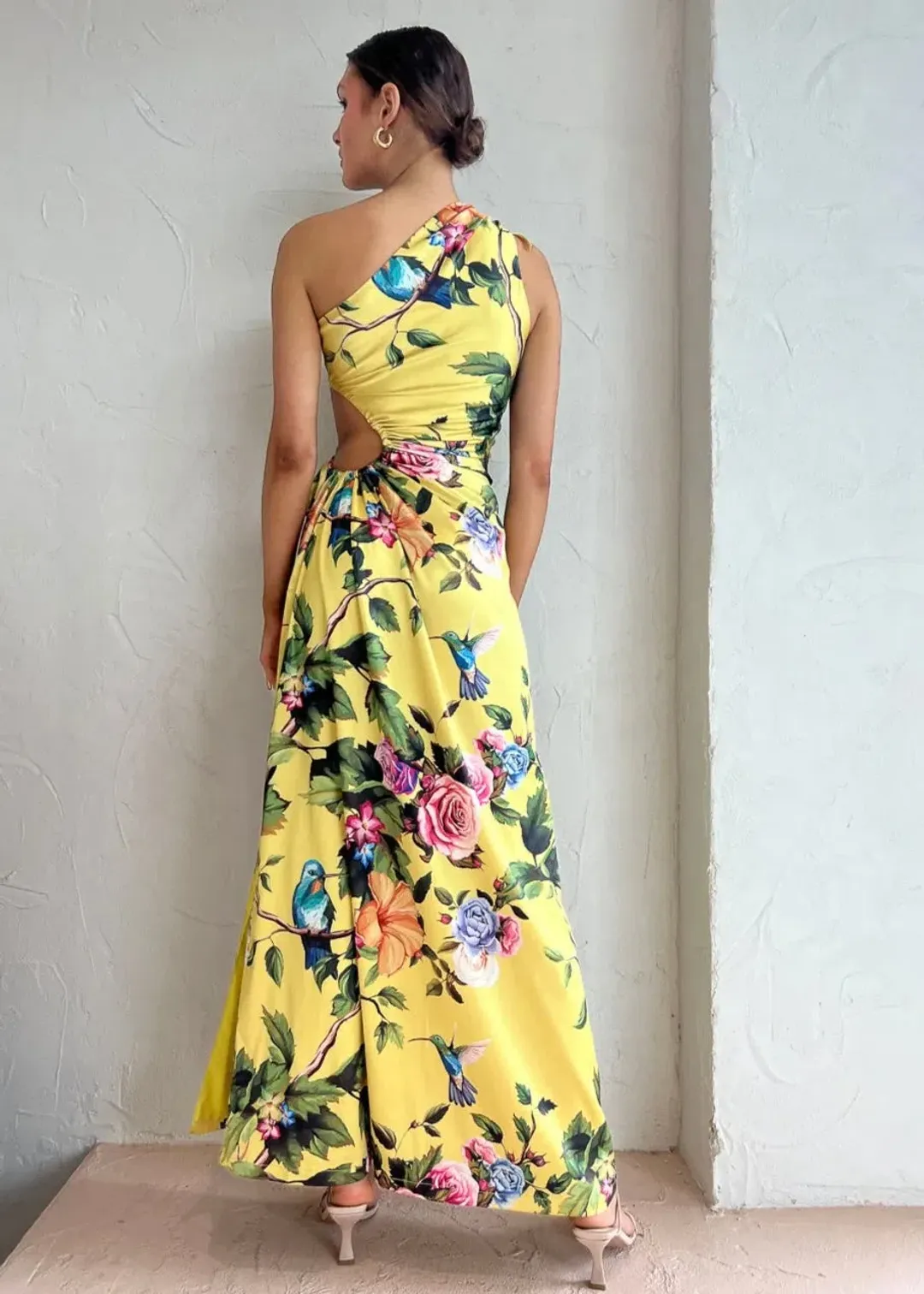Sonya Moda Nour Royal Botanica Maxi Dress Yellow Floral Size 6 for rent on The Volte - main image