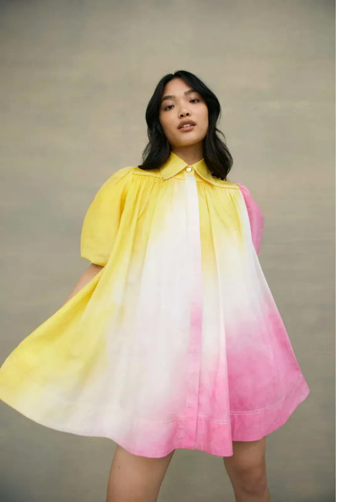 Aje Cloud Burst Smock MIni Dress Multi Size 12 / L for rent on The Volte - main image
