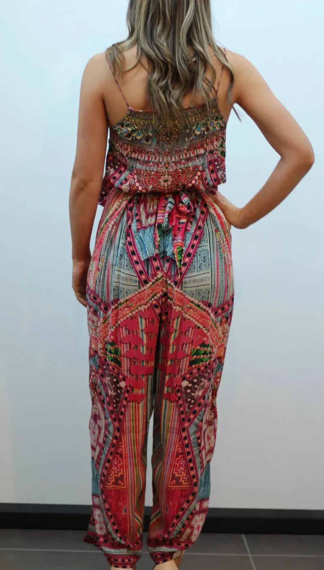 Camilla Fabric Of My Forebears Jumpsuit Size 10 for rent on The Volte - main image