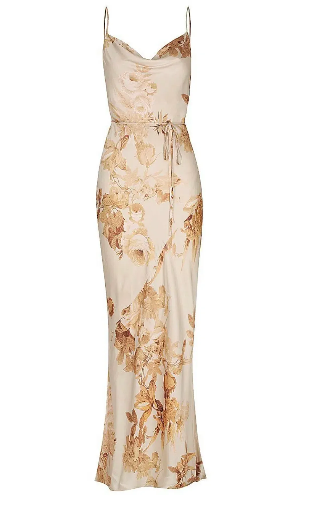 Shona Joy Ines Bias Cowl Maxi Dress Floral Size 8 / S for rent on The Volte - main image