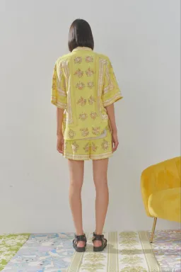 Alemaïs Catalina Yellow Shorts and Shirt Set Size 10 for rent on The Volte - image 4