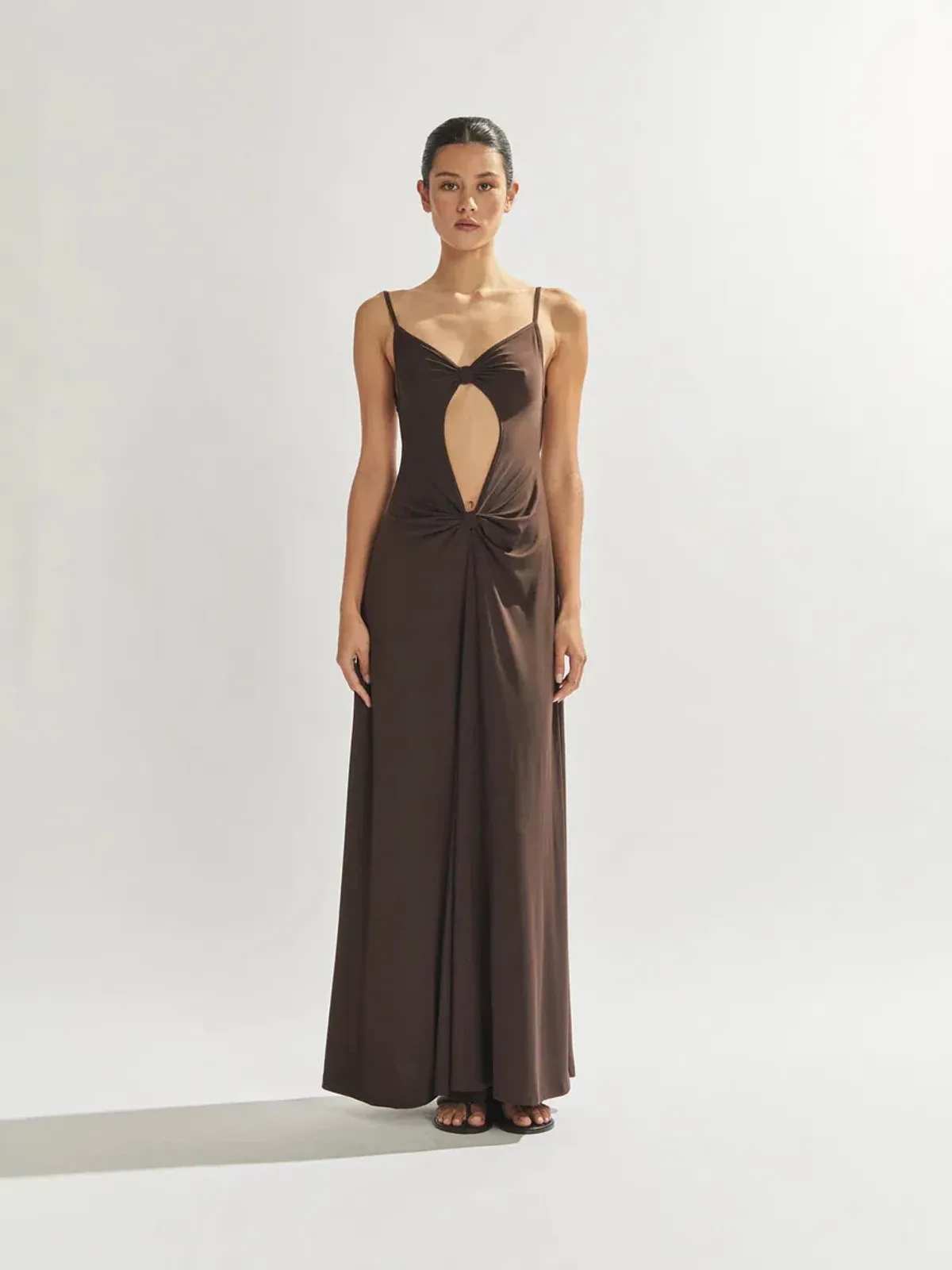 One Mile Sammy Dress Brown Size 8 for rent on The Volte - main image