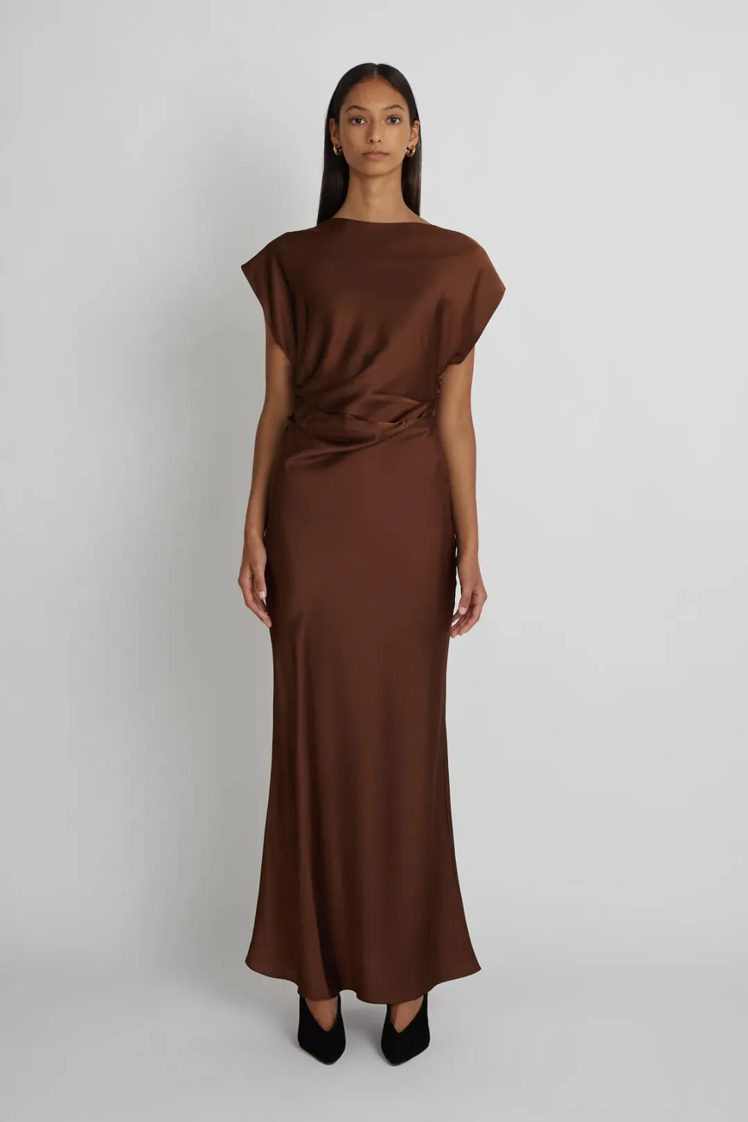 Camilla and Marc Eclar Dress Brown Size 8 for rent on The Volte - main image