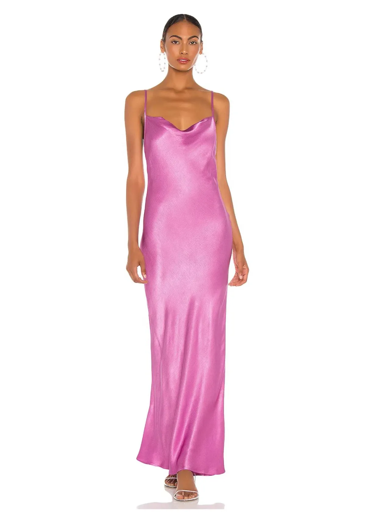 Bec & Bridge Lucie Maxi Dress Fuchsia Pink Size 8  for rent on The Volte - main image