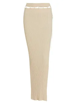 Aya Muse Reposier tan Top & Skirt Set Tan Size 4 for rent on The Volte - image 2