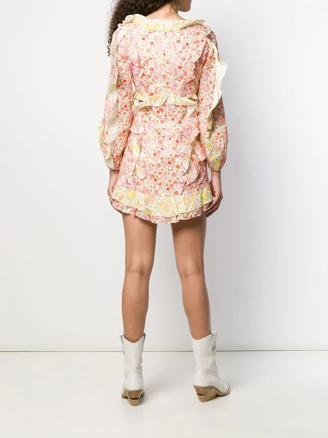 Zimmermann Goldie Spliced Mini Dress Floral Size 2 / Au 12 for rent on The Volte - main image