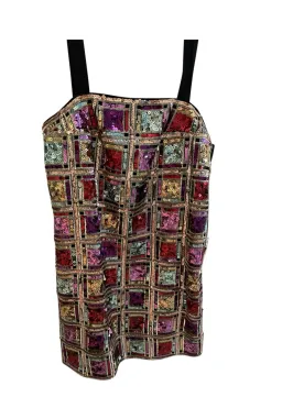 Sass & Bide The Opening Act Panelled Mini Dress Multi Sequin Size 6 for rent on The Volte - image 2