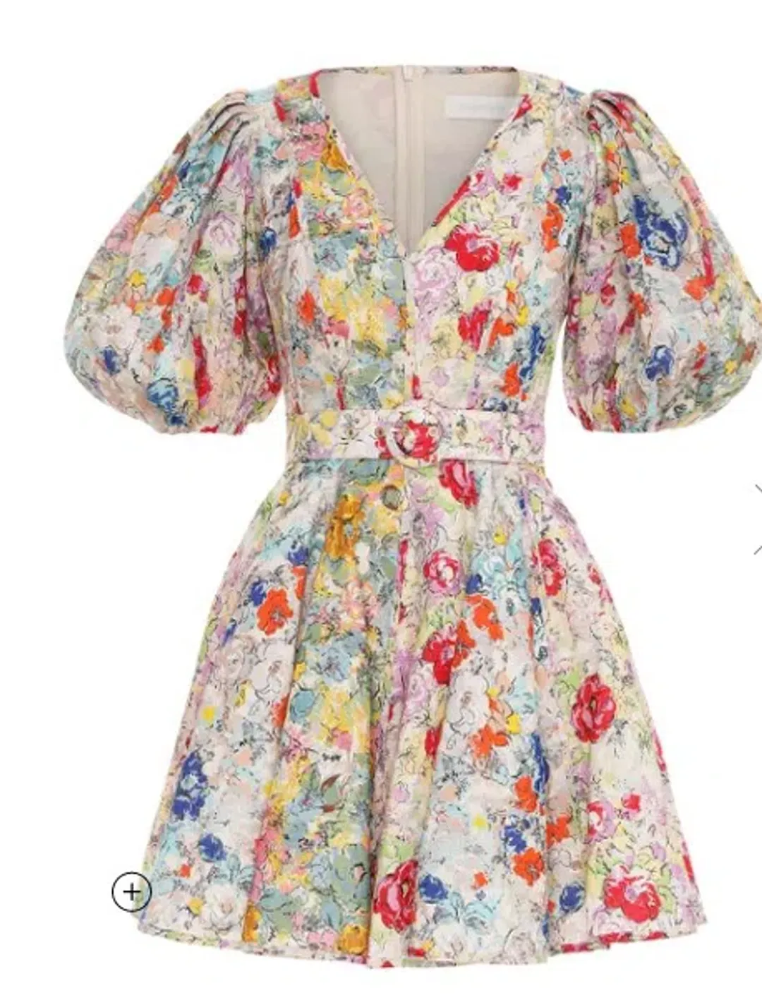 Zimmermann The Clover Panelled Mini Dress in Spliced Multi Floral Size 2 / Au 12 for rent on The Volte - main image