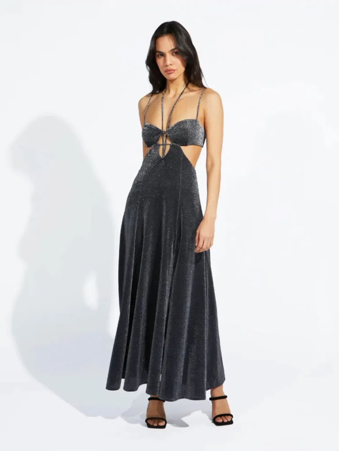Alice McCall Lucy in the Sky Midi Dress Black Size 6 for rent on The Volte - main image