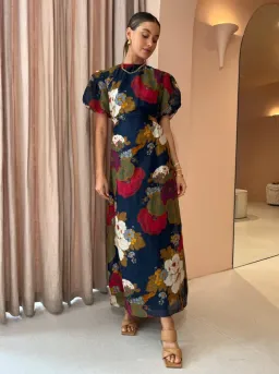 Sir the Label Bonita Puff Sleeve Gown Floral Size 1 / Au 8  for rent on The Volte - image 6