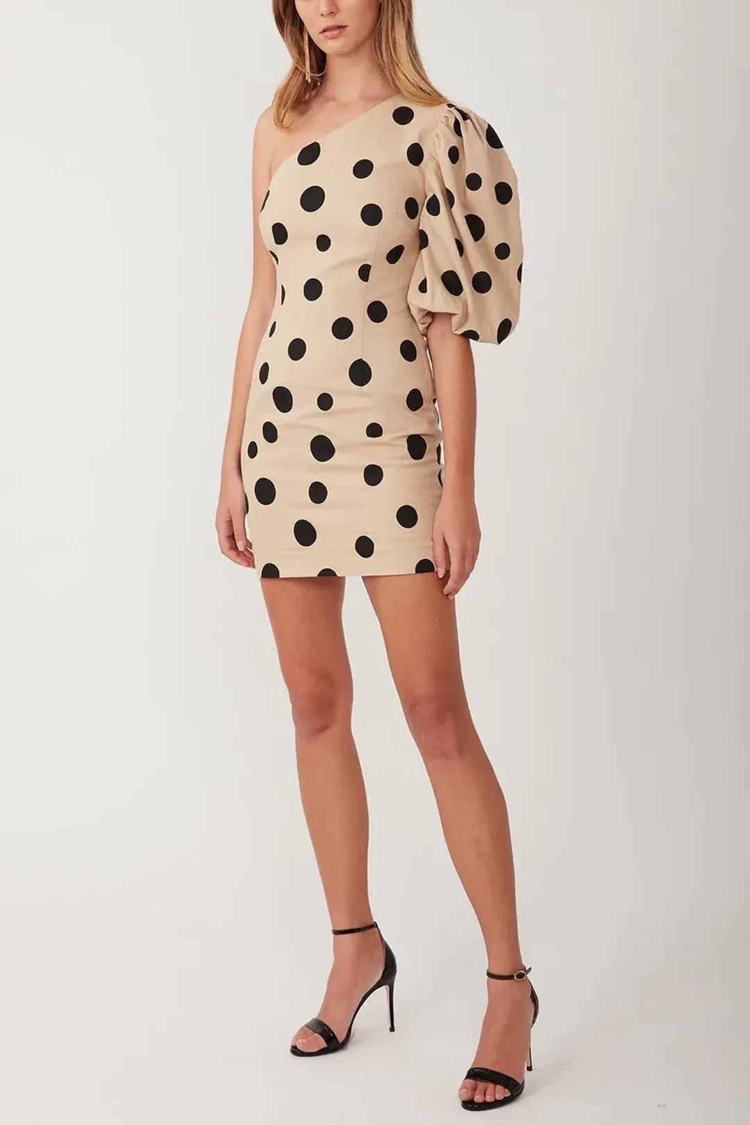 Torannce One Spot Mini Dress Beige Size 6 / XS for rent on The Volte - main image