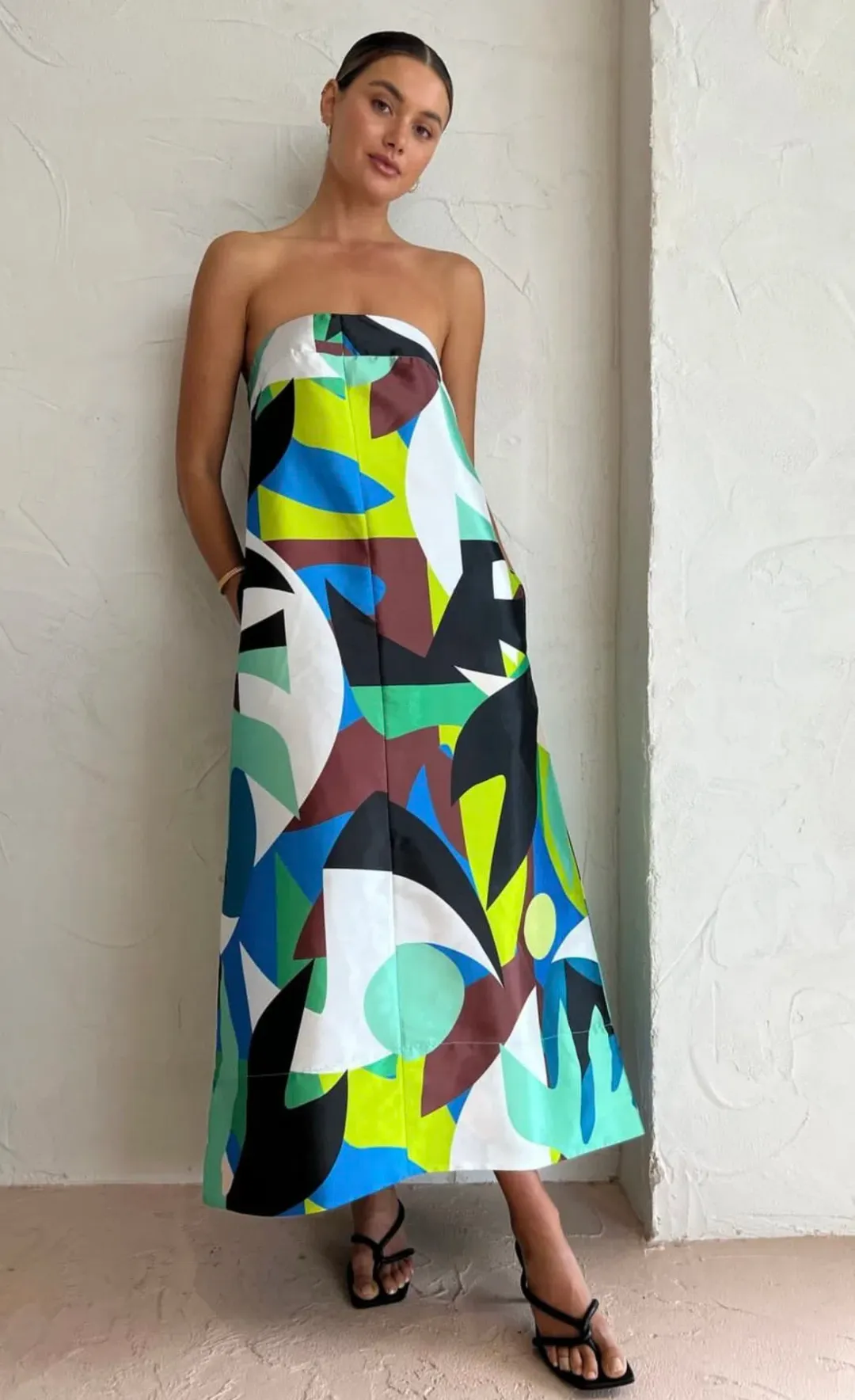 Manning Cartel Abstract Dress Multi Size 12 for rent on The Volte - main image