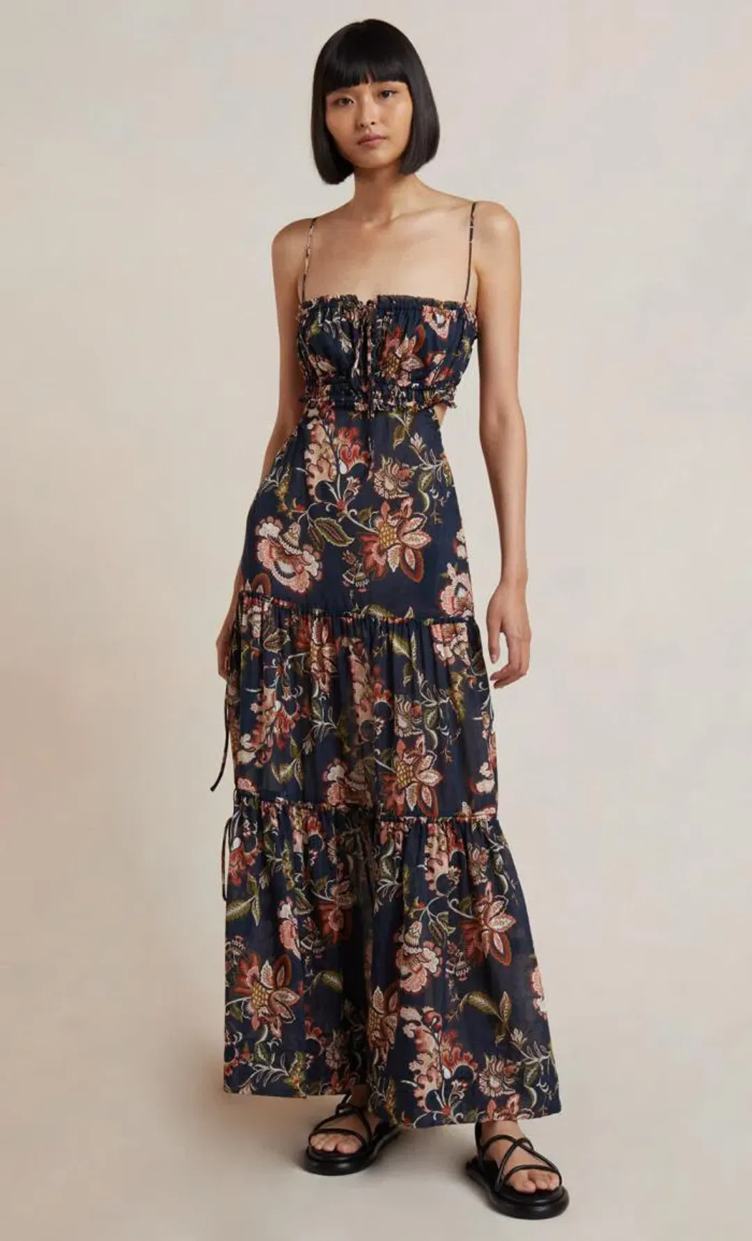 Bec & Bridge Lori Tie Maxi Dress Floral Size 10 / M for rent on The Volte - main image