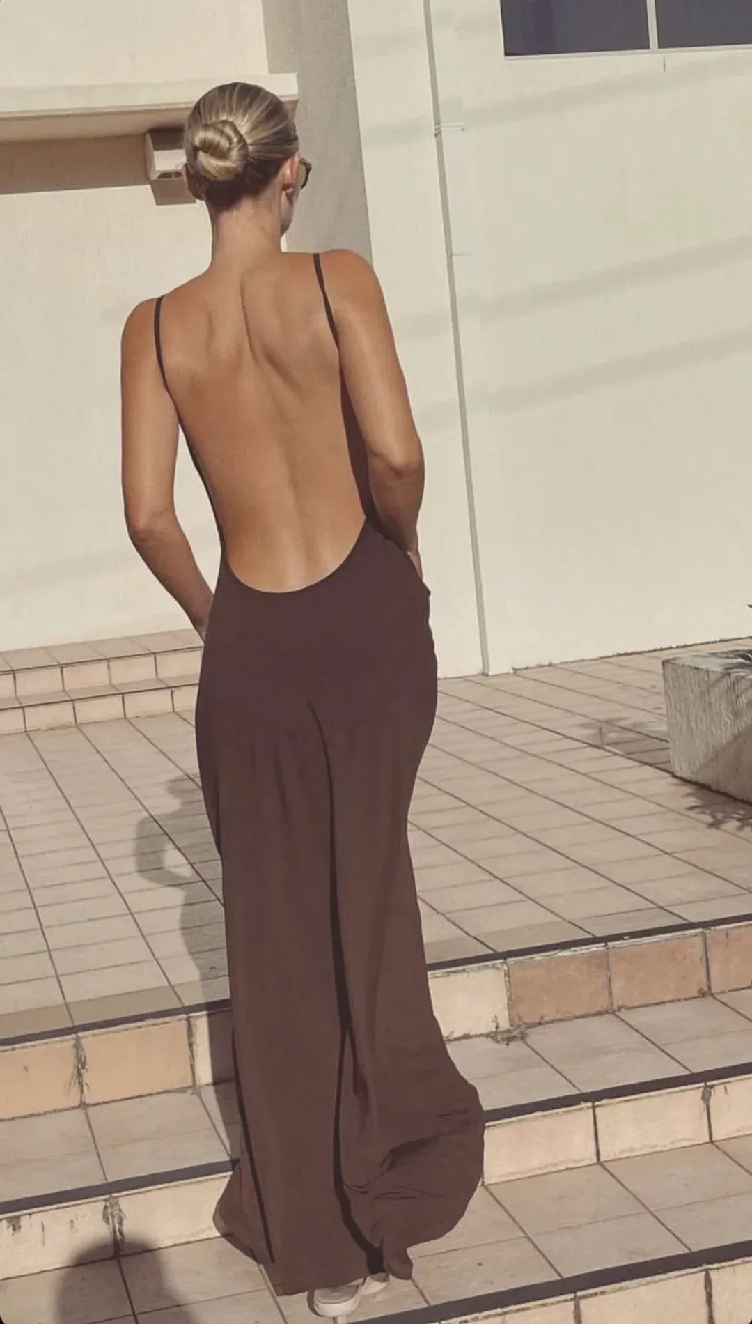 One Mile the Label Sammy Maxi Dress Cocoa Size XS/Au 6  for rent on The Volte - main image