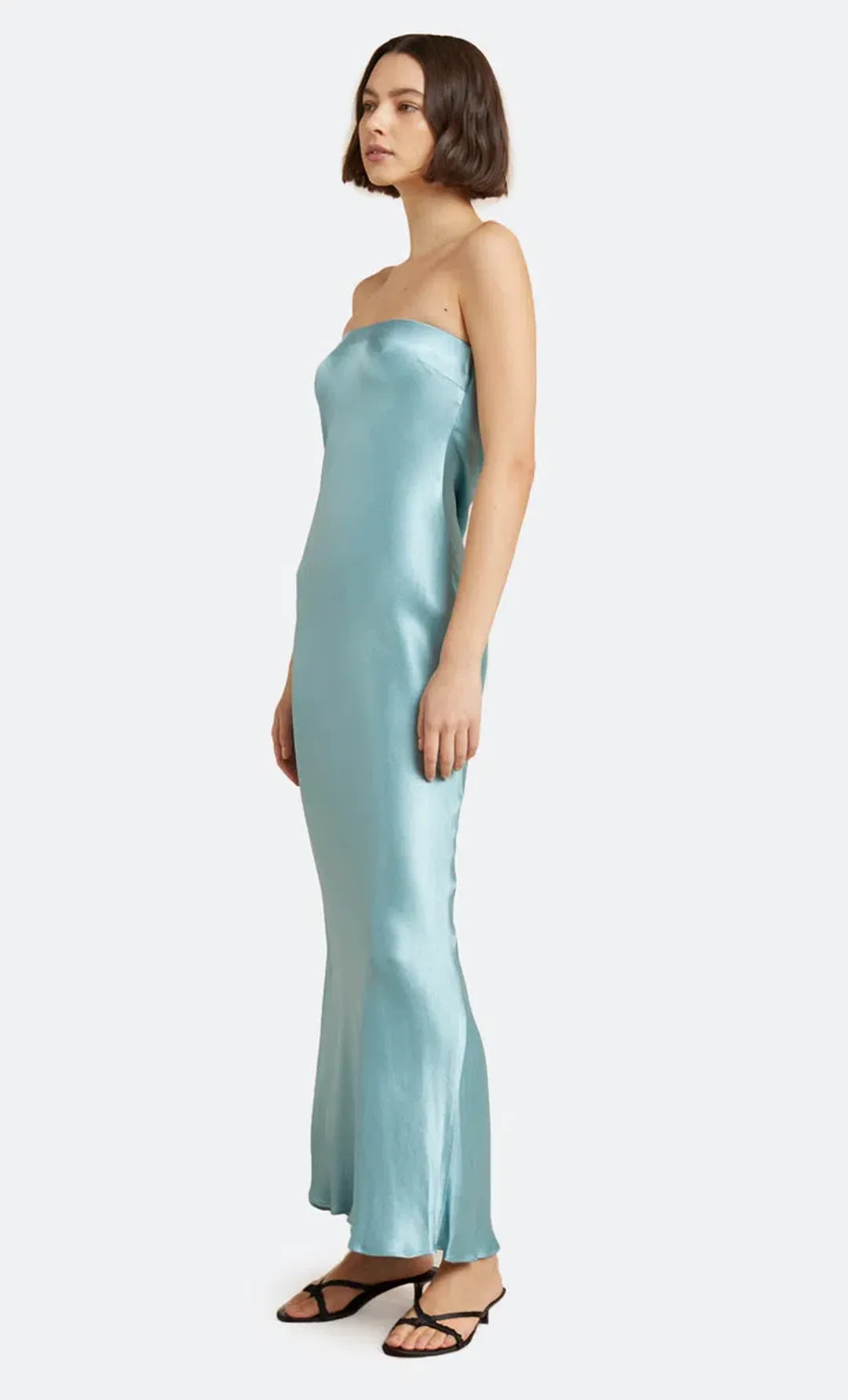 Bec & Bridge Moon Dance Strapless Dress Sea Spray Size 6 for rent on The Volte - main image
