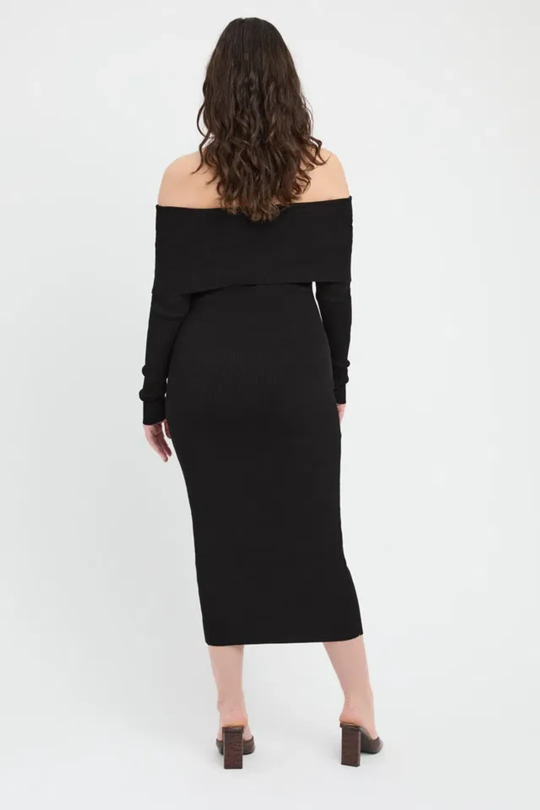 Kookai Lola Midi Dress Black Size 12 for rent on The Volte - main image