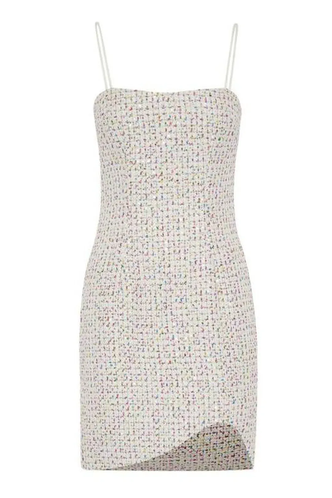 By Johnny Zoe Tweed Mini Shift Dress Metallic Size 8 for rent on The Volte - main image