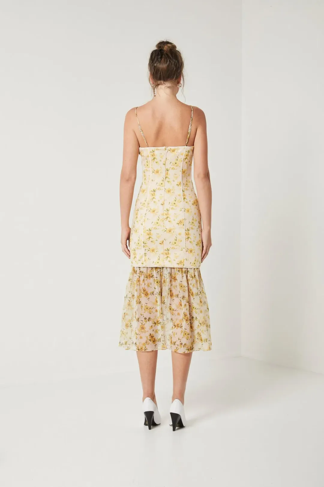 Elliatt Wattle Dress Yellow Size M/10 for rent on The Volte - main image
