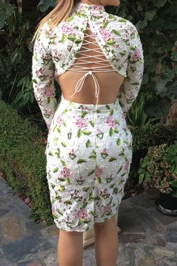 Asilio Object of Desire Mini Dress Print Floral Size 8  for rent on The Volte - image 5