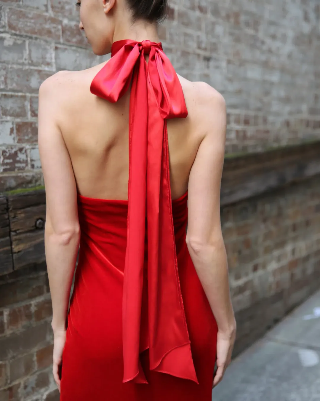Carla Zampatti The I Love You Halter Gown Red Size 8 for rent on The Volte - main image