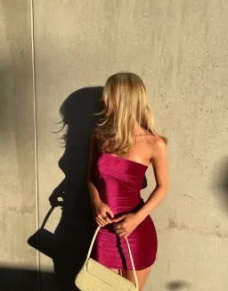 7th & York Camryn Mini Dress Magenta Size 10 for rent on The Volte - image 2