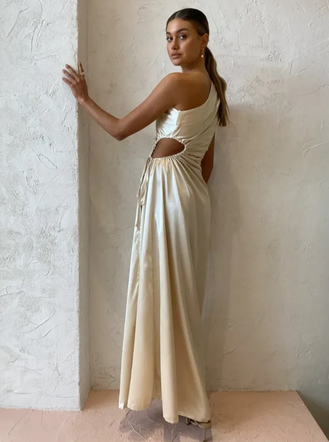 Sonya Nour Maxi Dress in Ocean Pearl Size 8 for rent on The Volte - main image