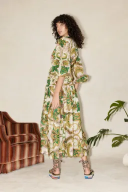 Alemais Octavia V Neck Shirt Dress Print Size 12 for rent on The Volte - image 2