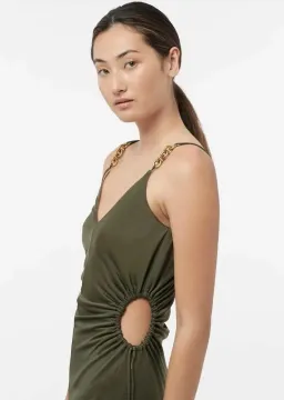 Manning Cartell Tuning in Chain Dress Green Size 12 for rent on The Volte - image 3
