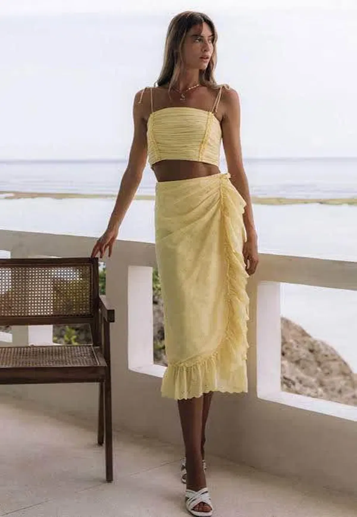 Steele Buttercup Celina Skirt and Dallas Bustier for rent on The Volte - main image
