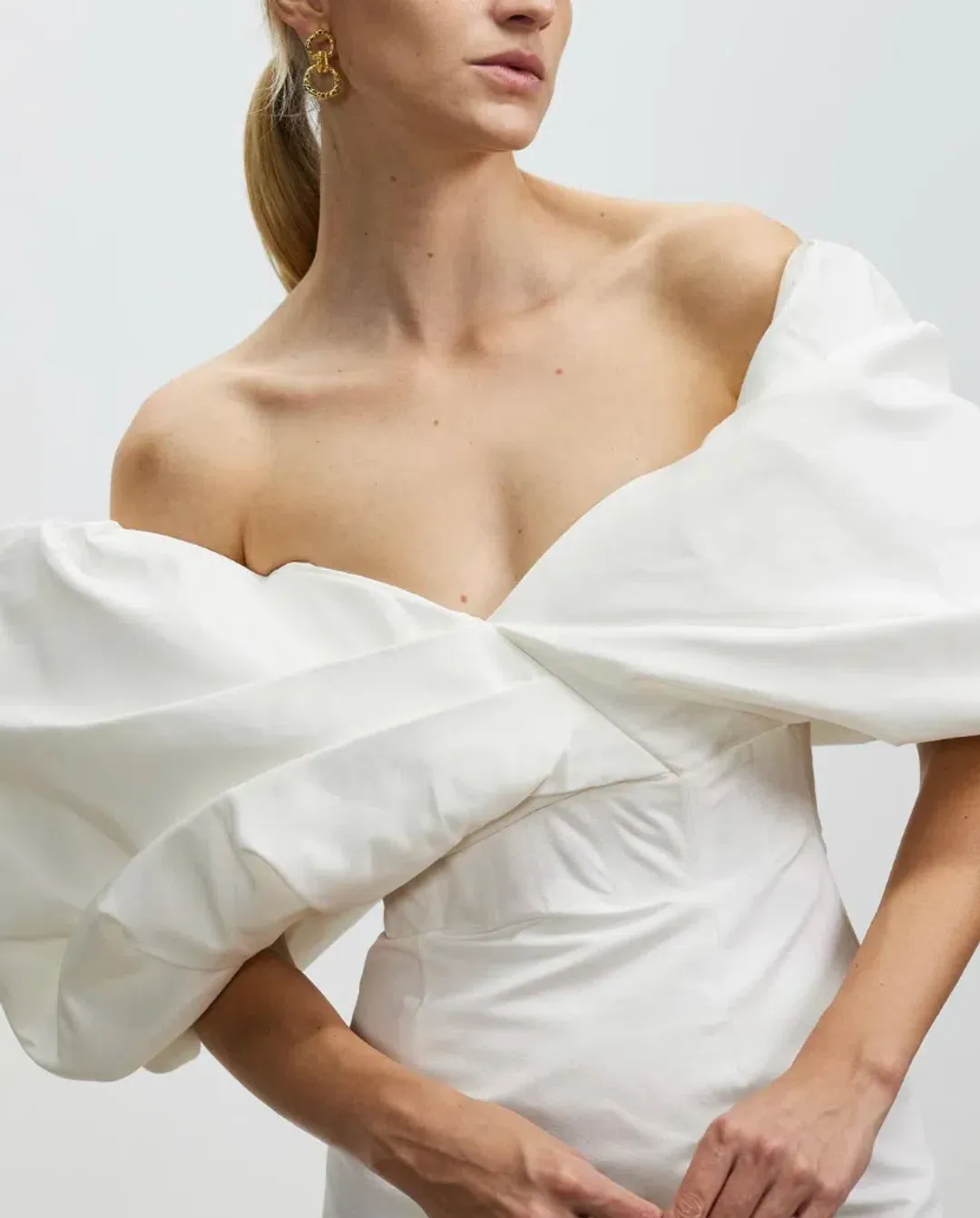 Rachel Gilbert Xavier Mini Dress White Size 14 for rent on The Volte - main image
